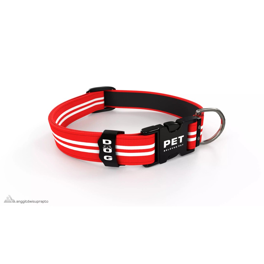 Pet Collar 3D Model – Low Poly Adjustable Accessory, FBX - View 2