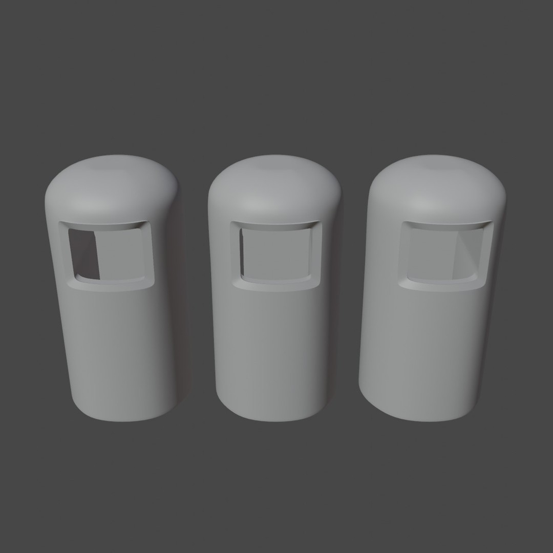 Trashbin 3D Model – Low Poly Household Asset, PBR Textures, FBX - View 10