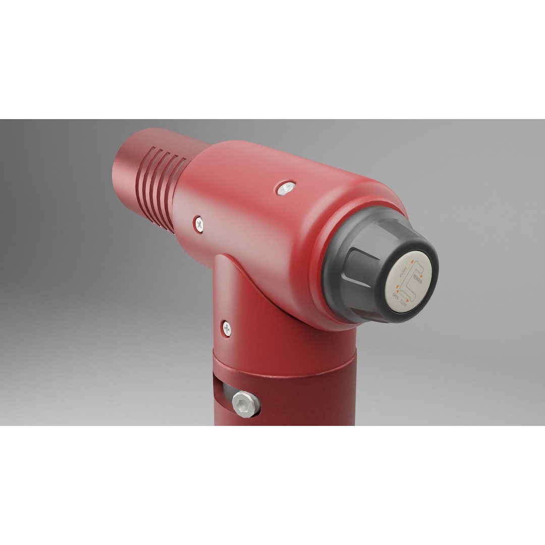 Red Lighter Gun 3D Model – PBR Game Asset, FBX & OBJ Formats - View 10