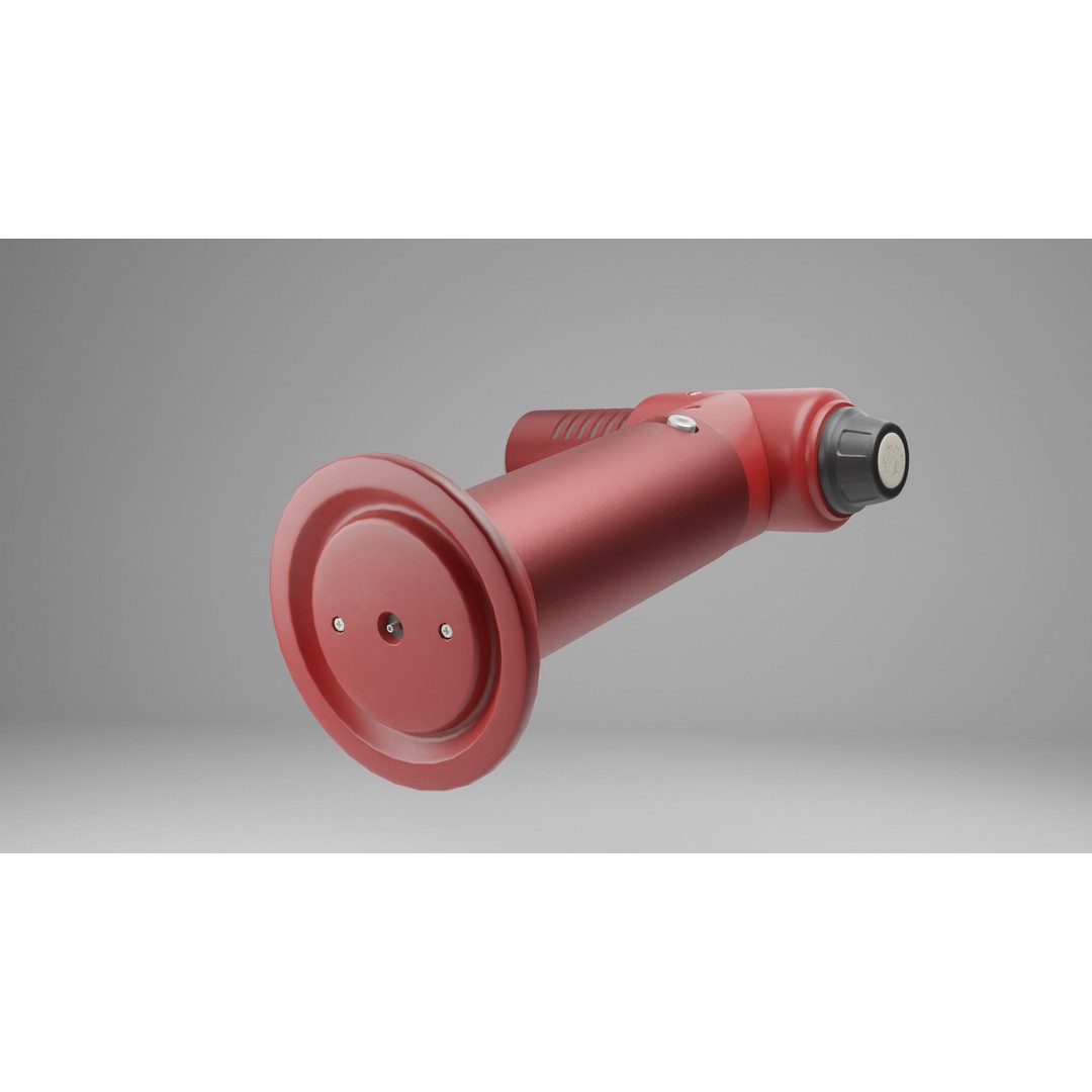Red Lighter Gun 3D Model – PBR Game Asset, FBX & OBJ Formats - View 11