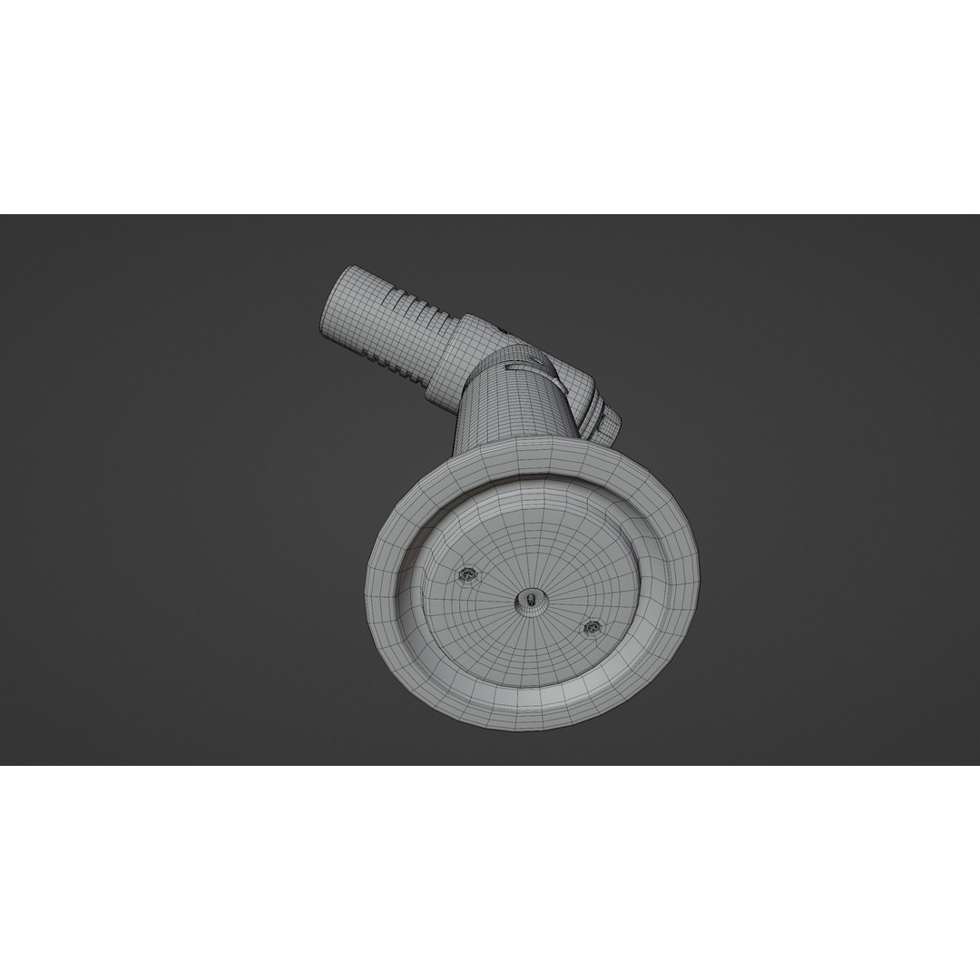 Red Lighter Gun 3D Model – PBR Game Asset, FBX & OBJ Formats - View 17