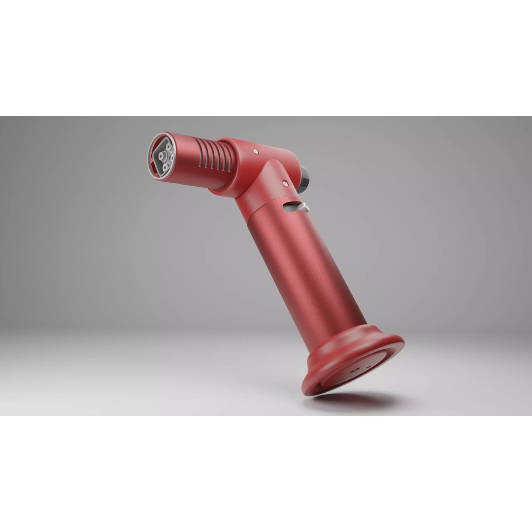 Red Lighter Gun 3D Model – PBR Game Asset, FBX & OBJ Formats - View 2