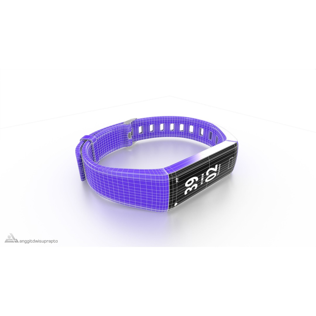 Fitness Tracker 3D Model – Low Poly PBR Asset, FBX - View 10