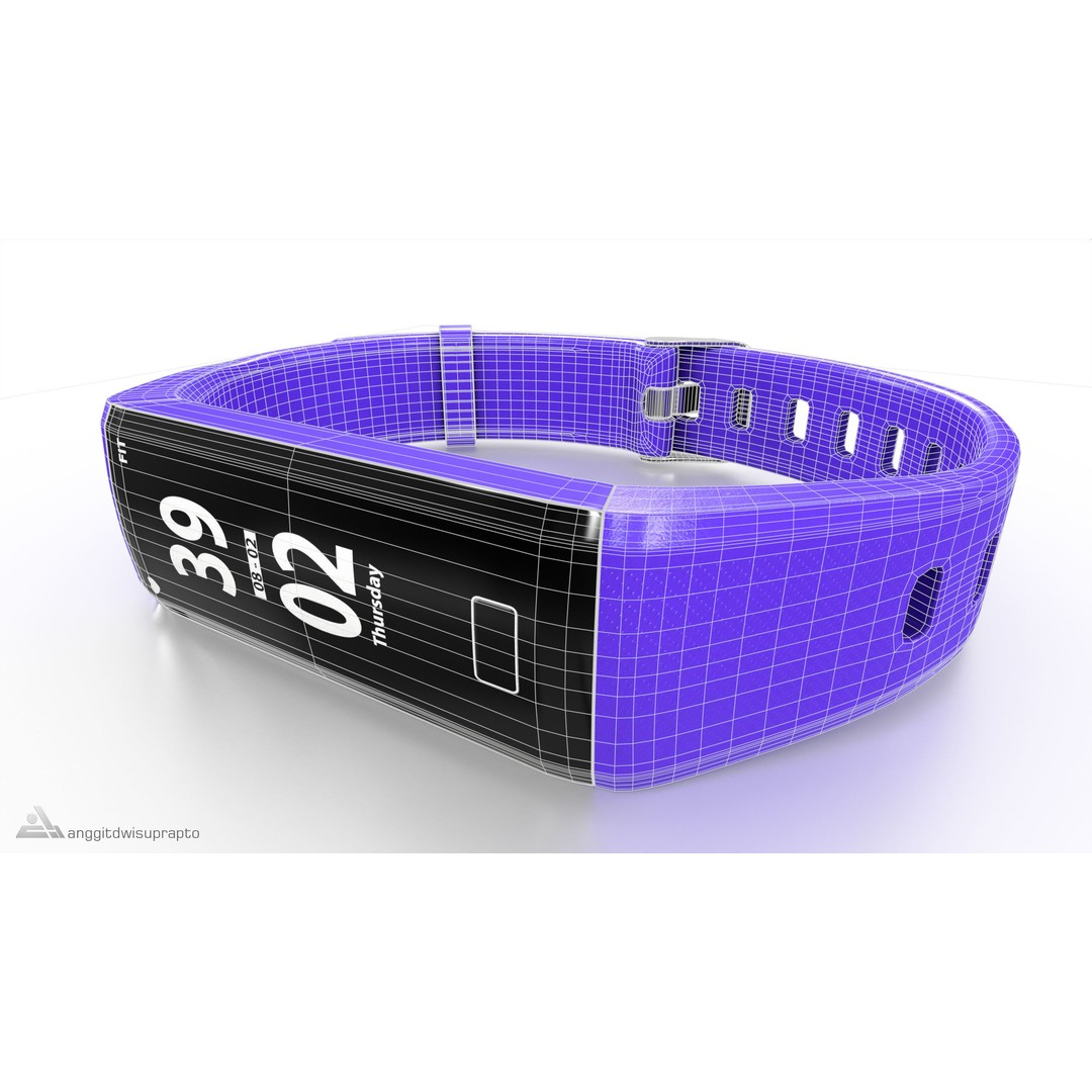 Fitness Tracker 3D Model – Low Poly PBR Asset, FBX - View 15