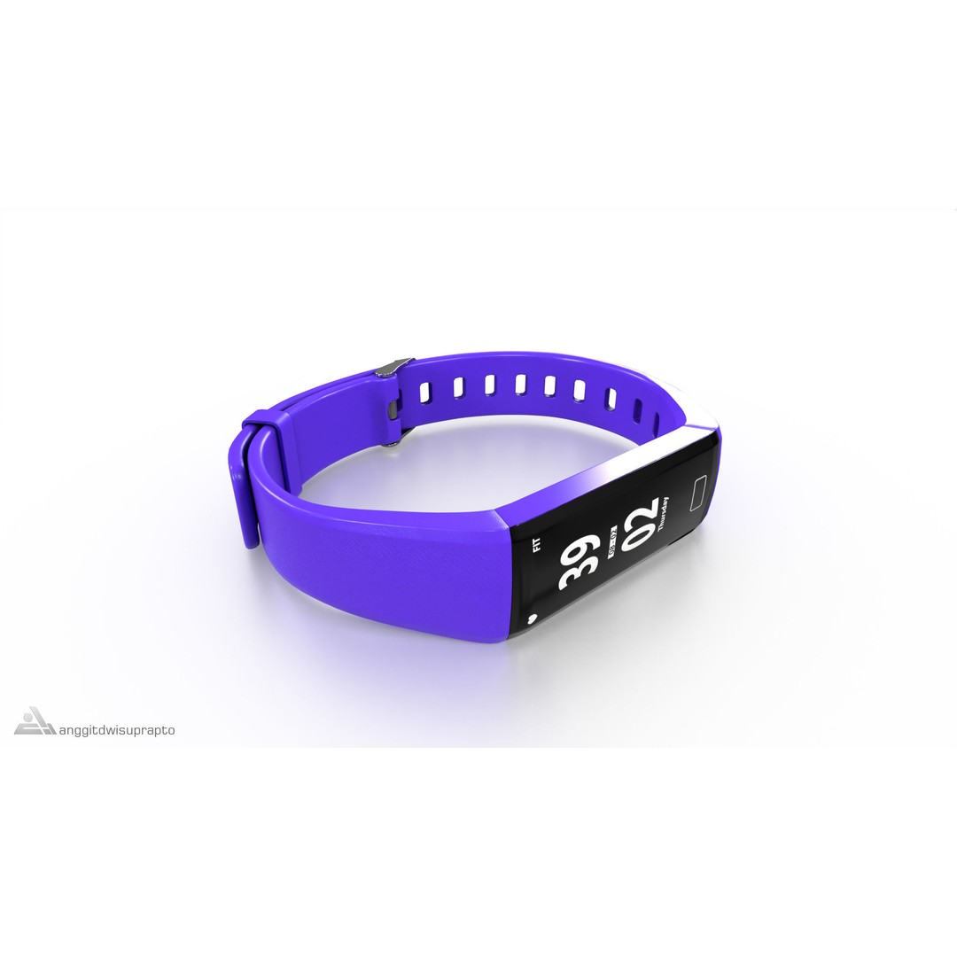 Fitness Tracker 3D Model – Low Poly PBR Asset, FBX - View 3
