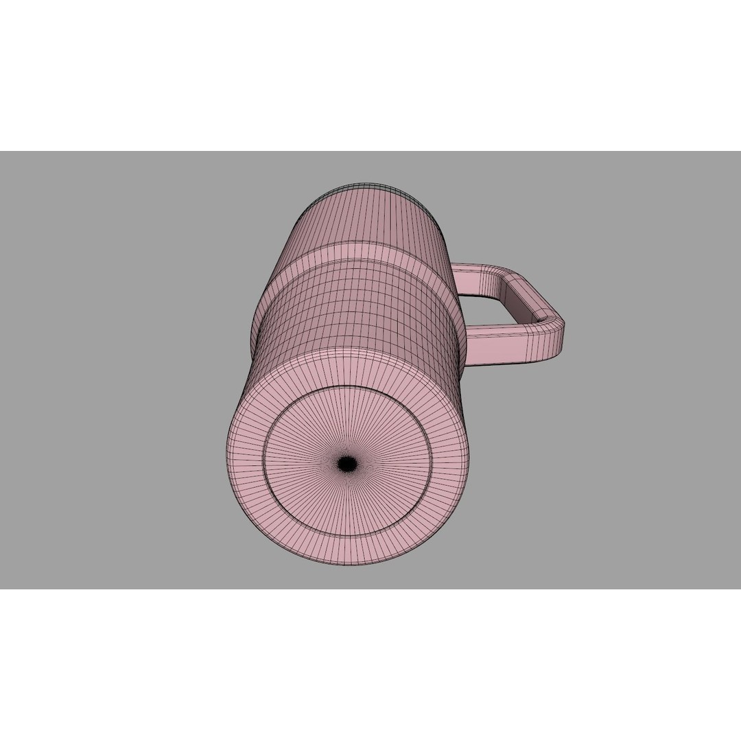 Mug Tumbler 3D Model – Insulated Container 650ml, FBX - View 12