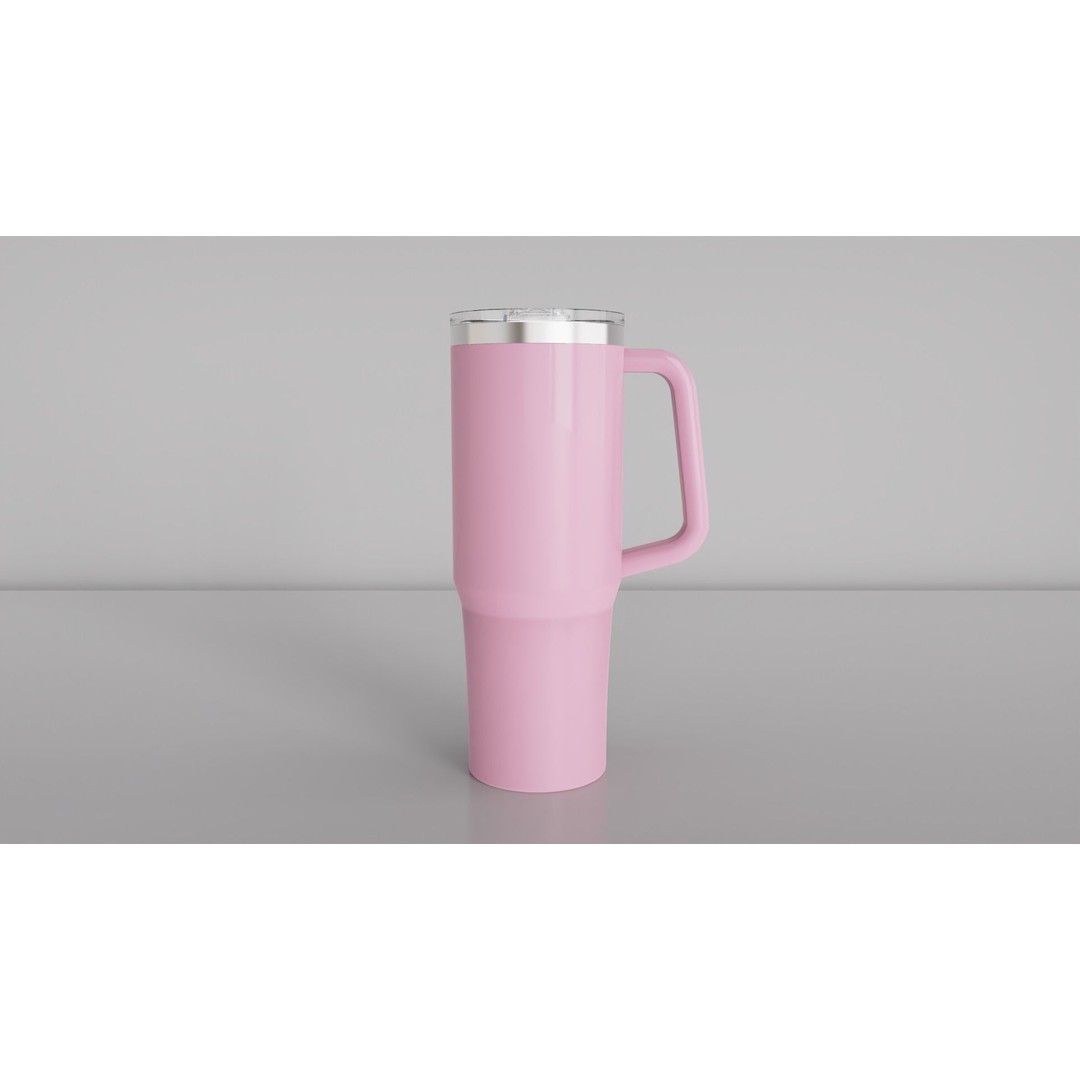 Mug Tumbler 3D Model – Insulated Container 650ml, FBX - View 3