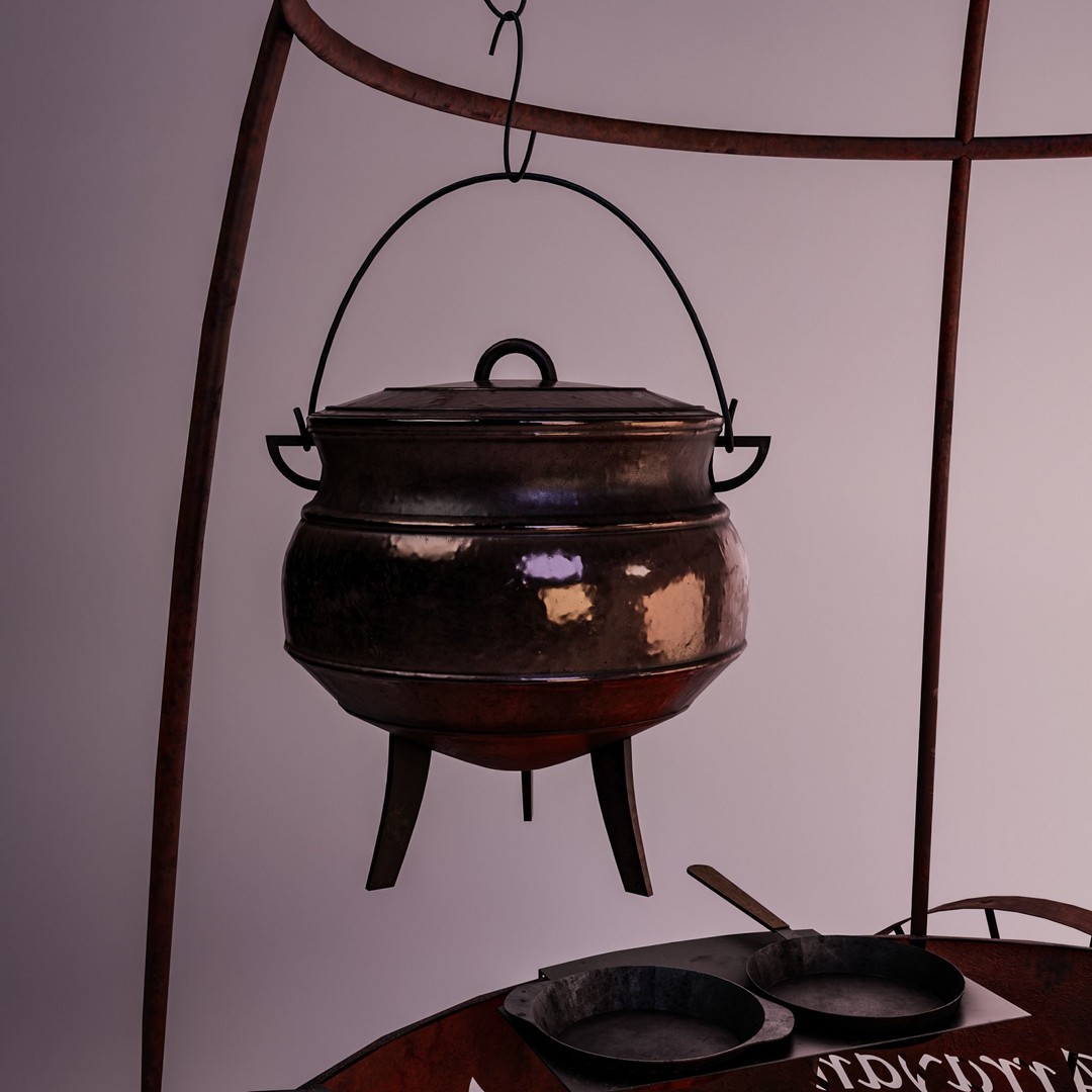 Arrayan Grill Stove 3D Model – Low Poly Game Ready Asset, FBX, OBJ, Blender