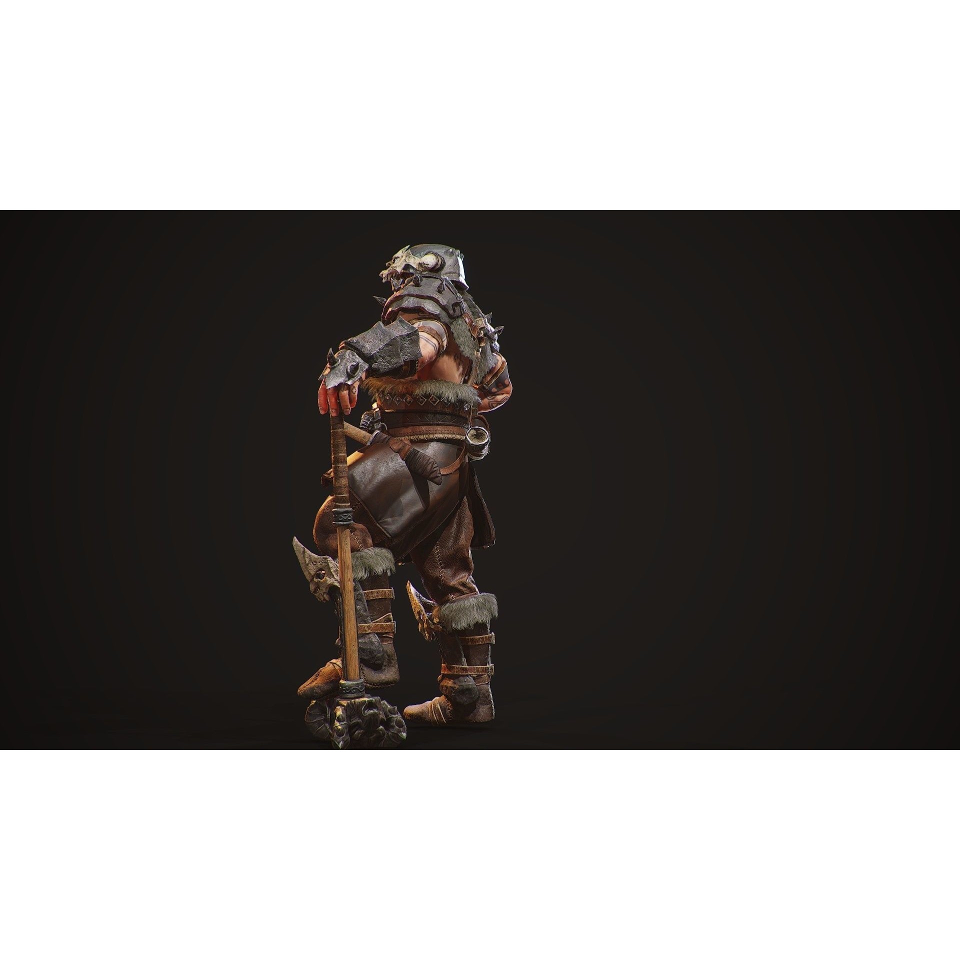 Viking Raider - Low-Poly Game-Ready 3D Model - View 13