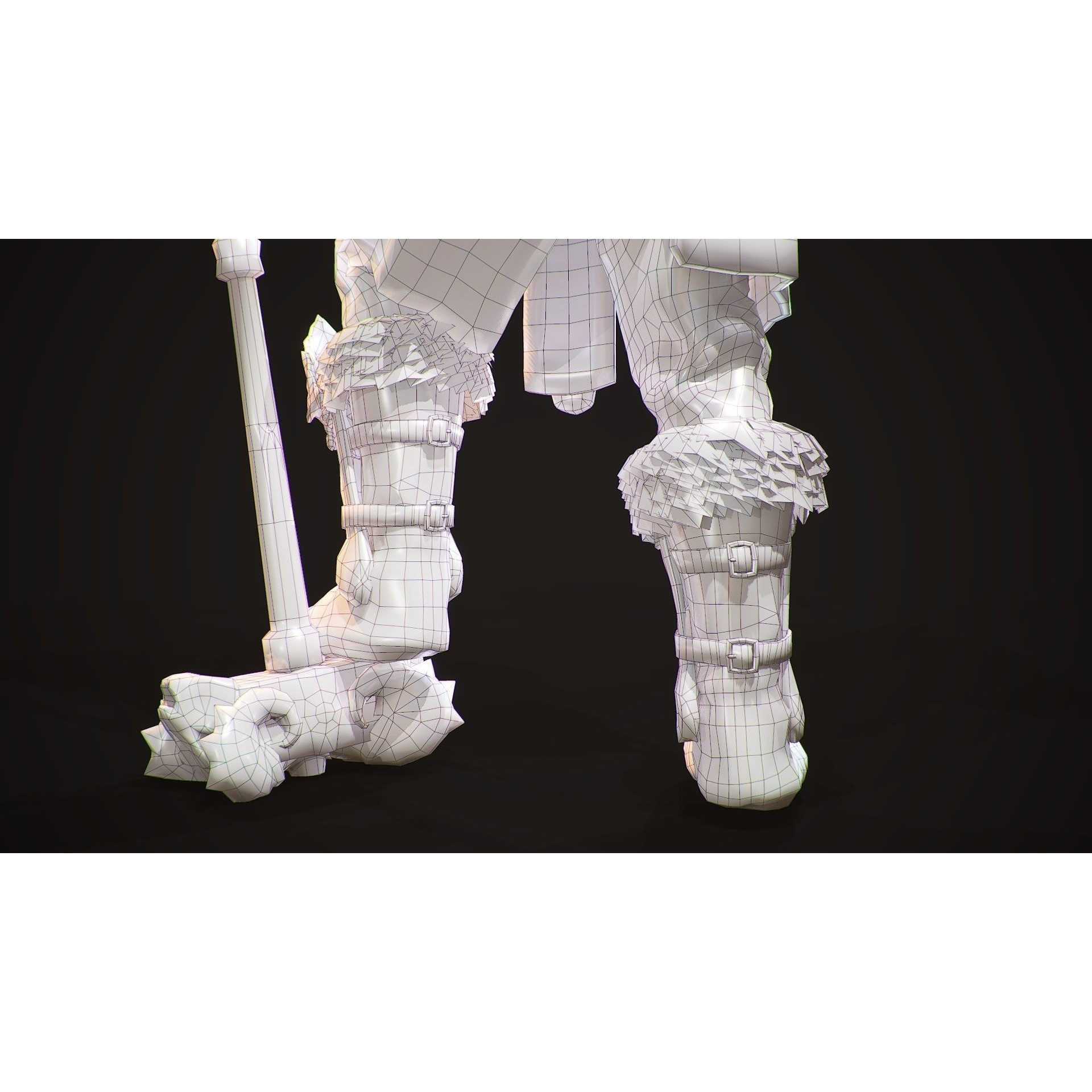 Viking Raider - Low-Poly Game-Ready 3D Model - View 24