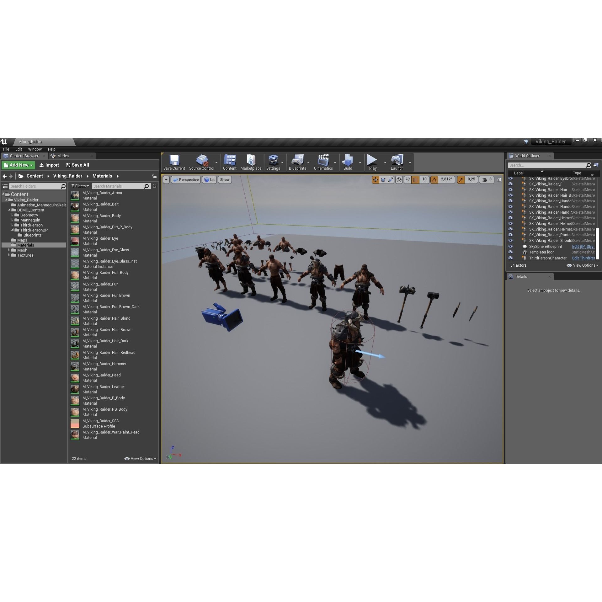 Viking Raider - Low-Poly Game-Ready 3D Model - View 25