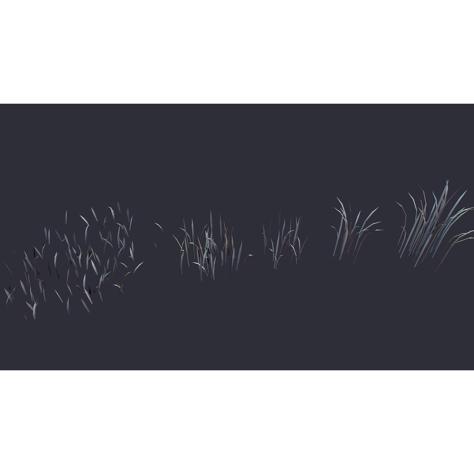 Grass and Flower - Low-Poly Game-Ready 3D Model - View 9