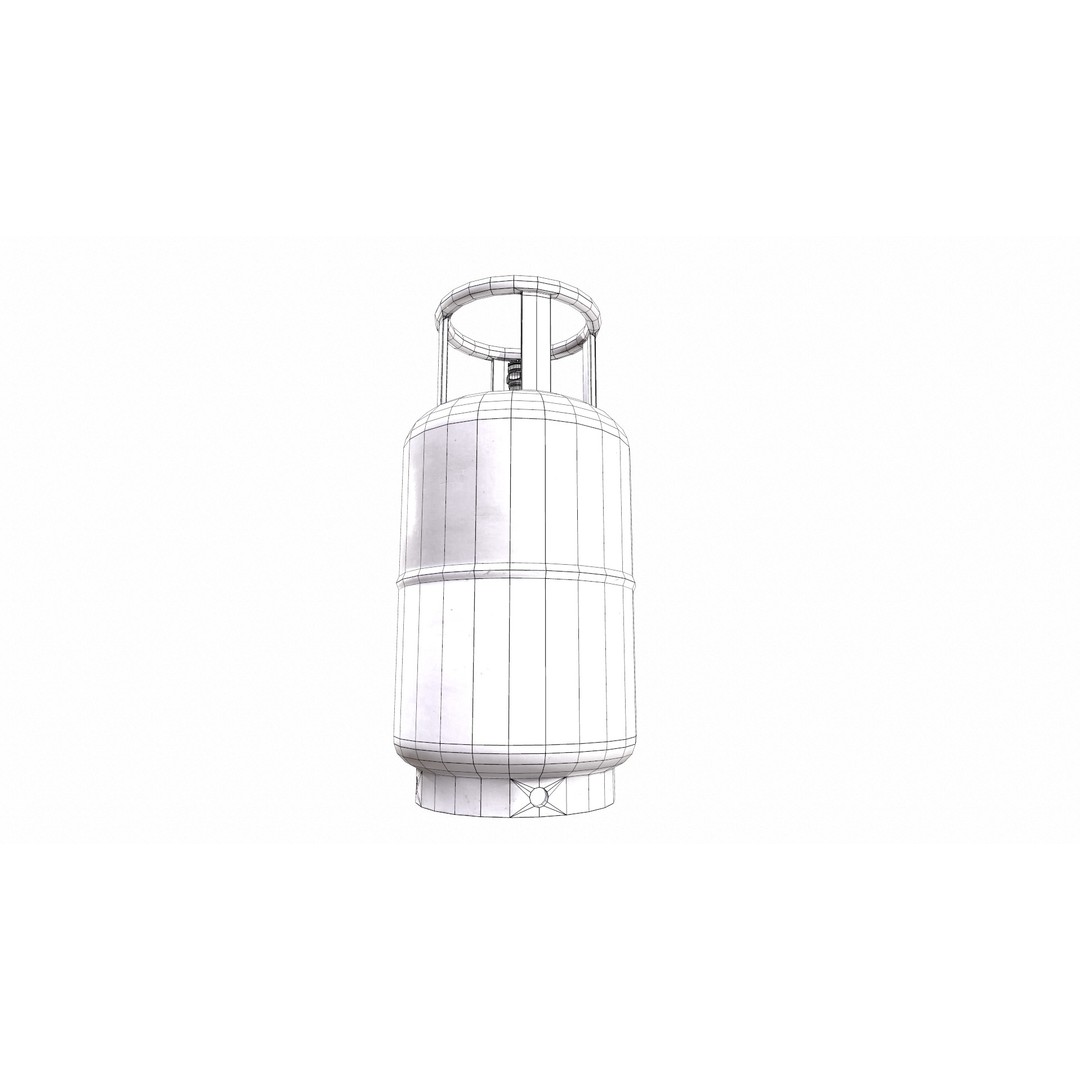 Bharat Gas Cylinder 3D Model – Low Poly Game-Ready Asset, FBX & OBJ - View 39