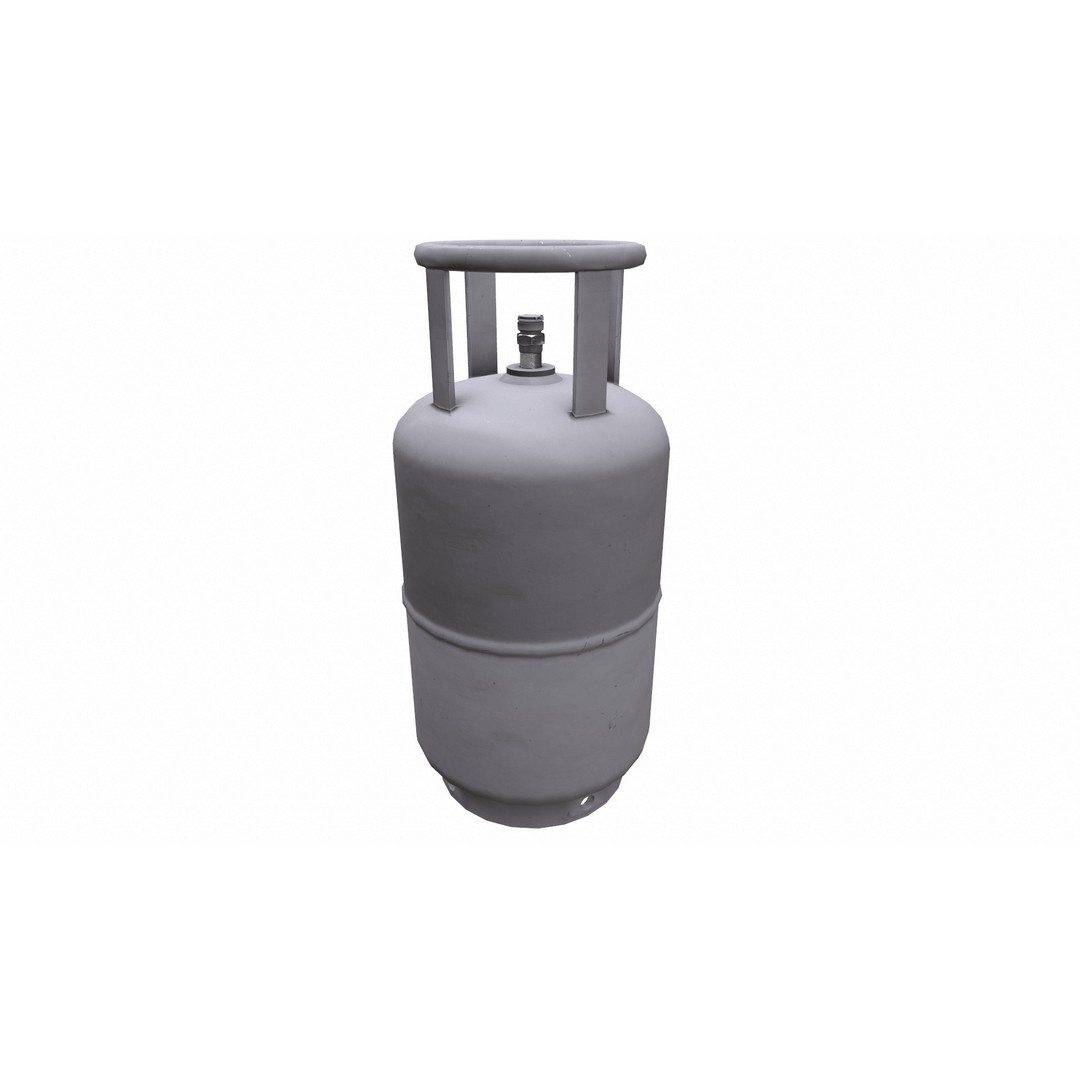 Bharat Gas Cylinder 3D Model – Low Poly Game-Ready Asset, FBX & OBJ - View 41