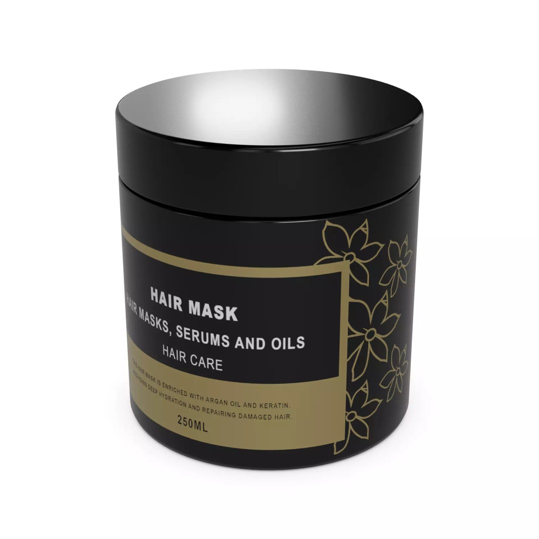 Hair Mask 3D Model – Low Poly PBR Game Asset, FBX Format - View 2