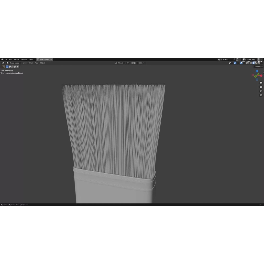 Paint Brush 3D Model – High Poly PBR Asset, FBX, OBJ, Blender - View 18