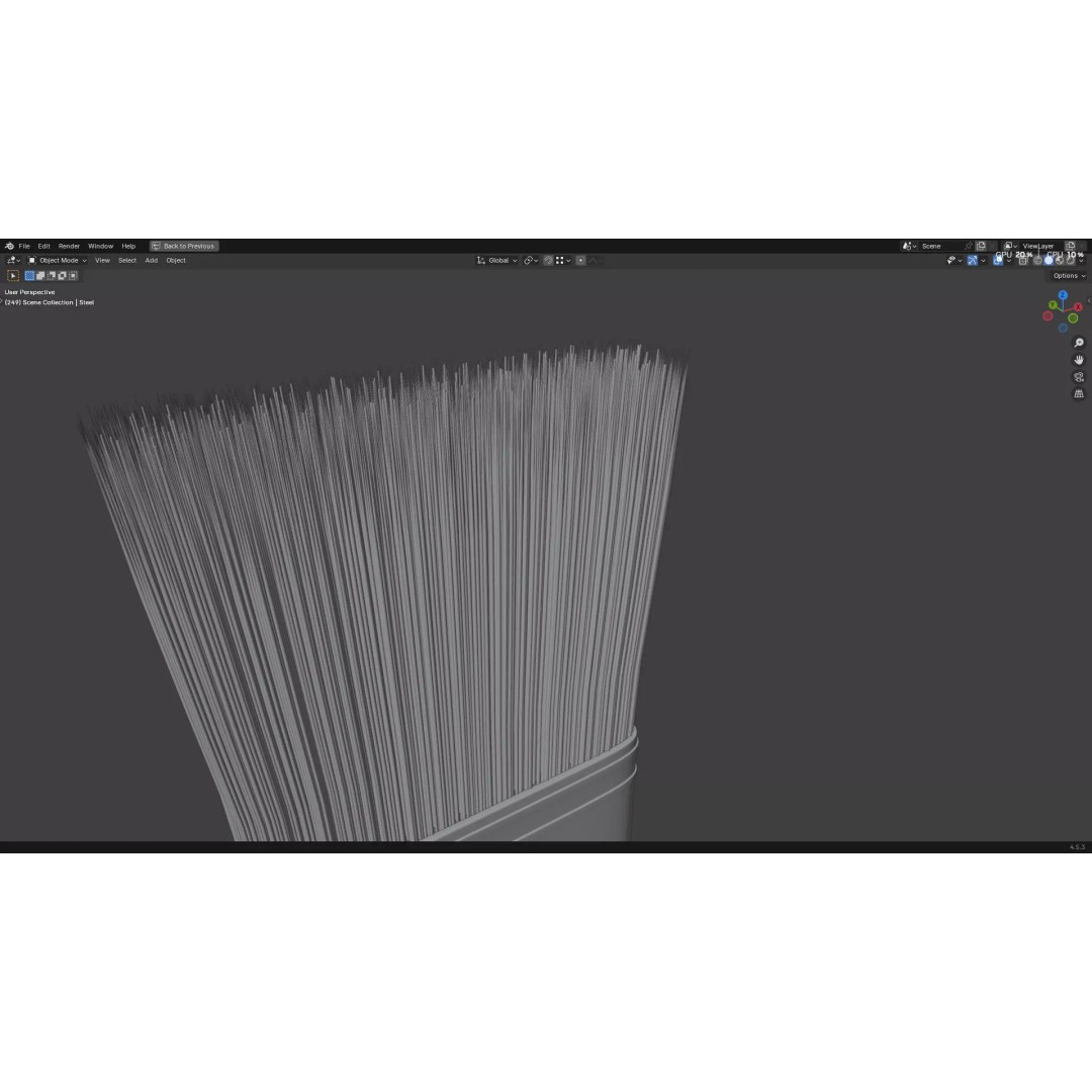 Paint Brush 3D Model – High Poly PBR Asset, FBX, OBJ, Blender - View 19