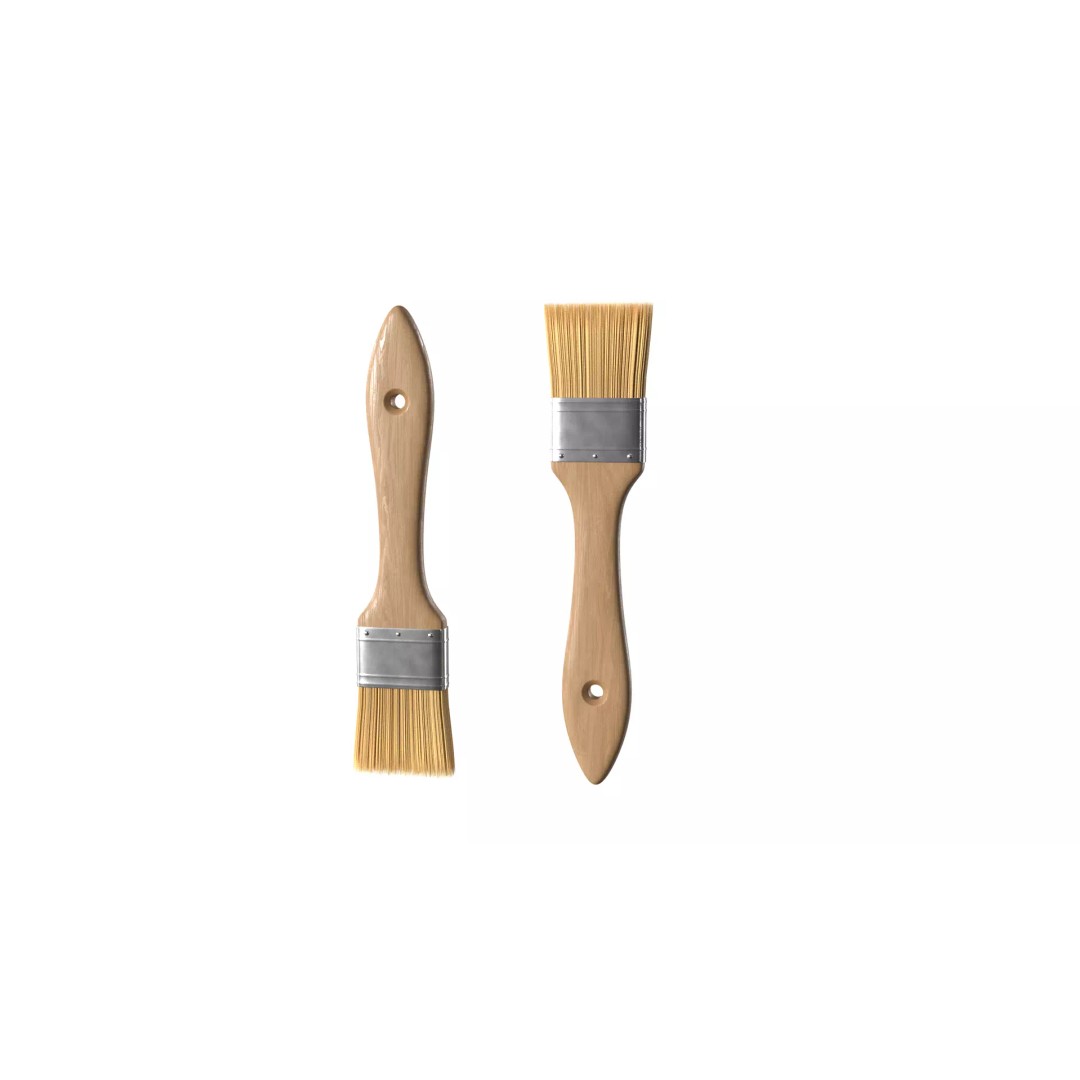Paint Brush 3D Model – High Poly PBR Asset, FBX, OBJ, Blender - View 2