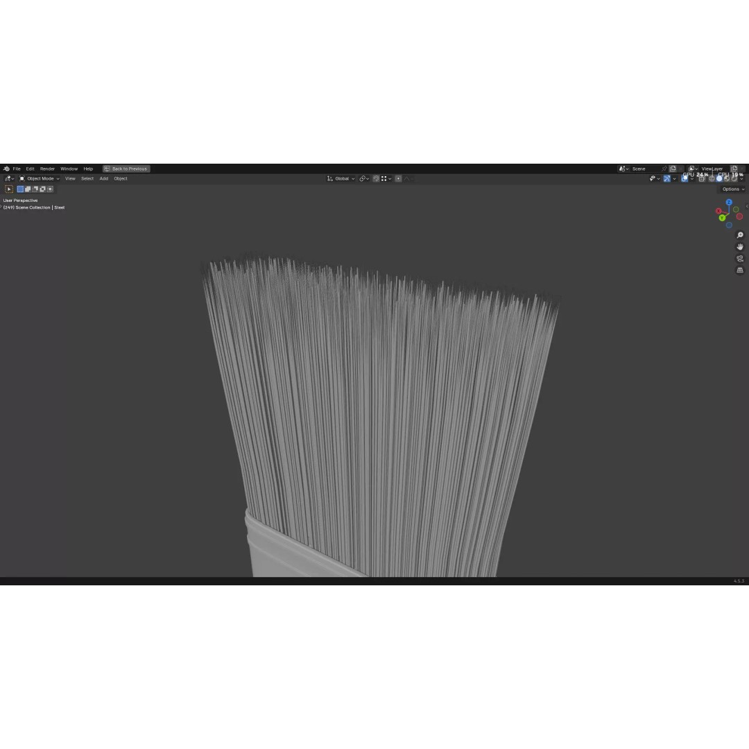 Paint Brush 3D Model – High Poly PBR Asset, FBX, OBJ, Blender - View 32
