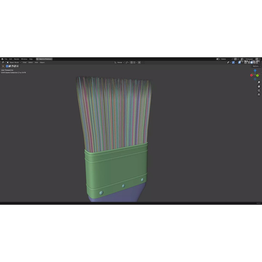 Paint Brush 3D Model – High Poly PBR Asset, FBX, OBJ, Blender - View 50