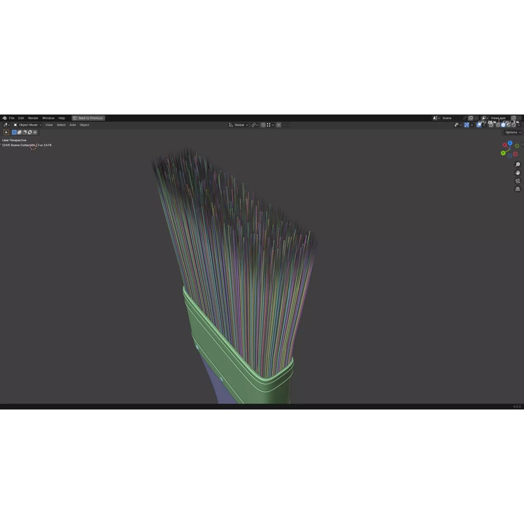 Paint Brush 3D Model – High Poly PBR Asset, FBX, OBJ, Blender - View 51