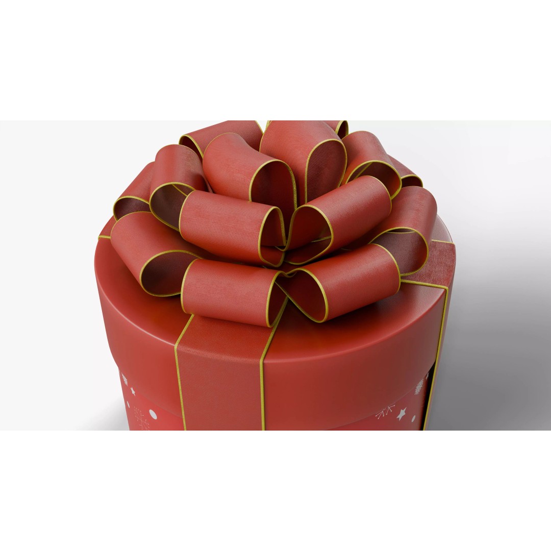 Christmas Gift Box 3D Model – Low Poly Collection for Rendering - View 11