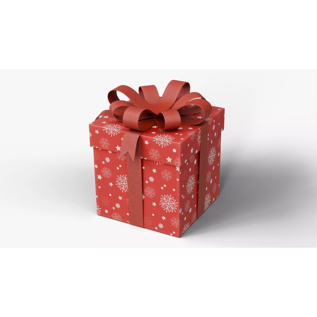 Christmas Gift Box 3D Model – Low Poly Collection for Rendering - View 12