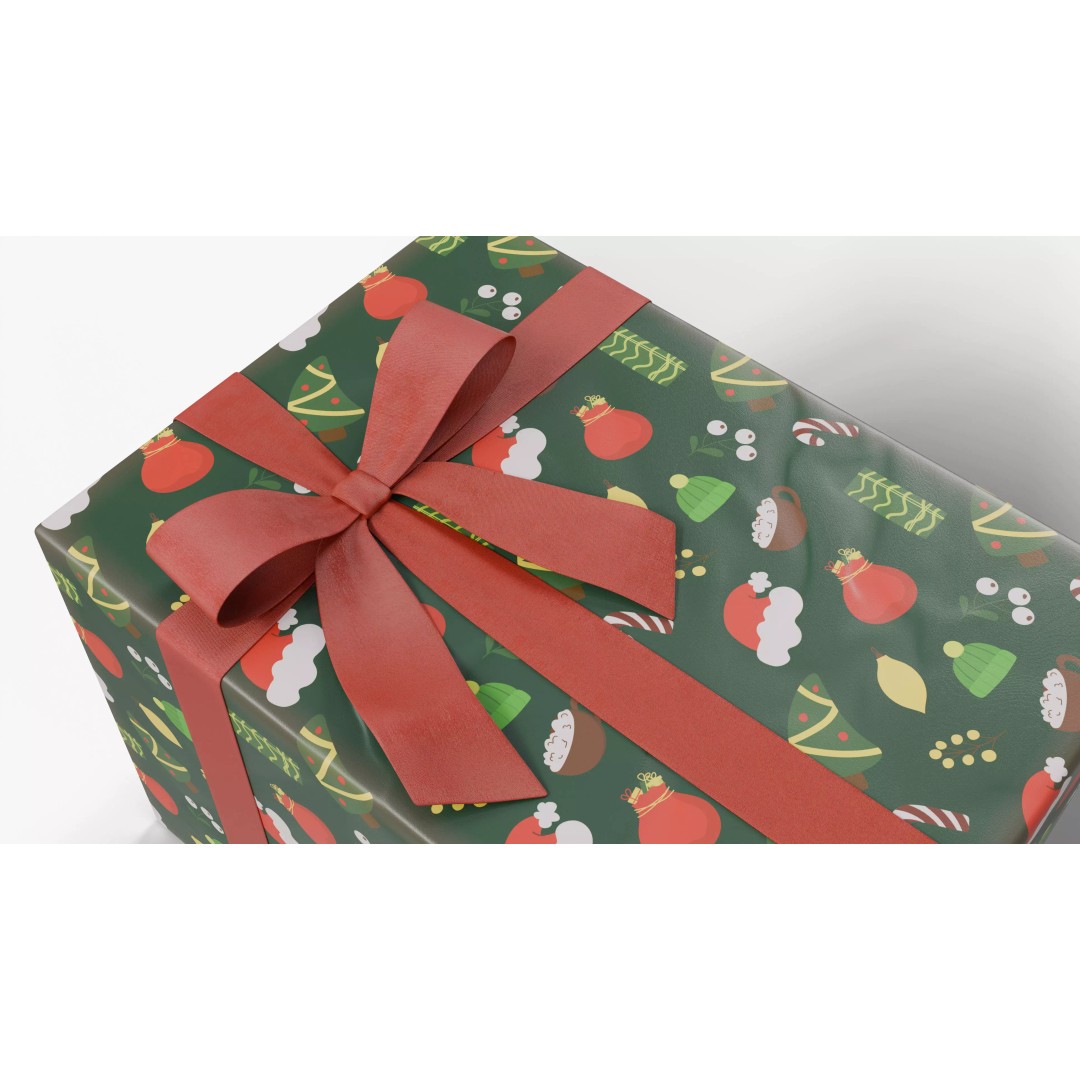 Christmas Gift Box 3D Model – Low Poly Collection for Rendering - View 15