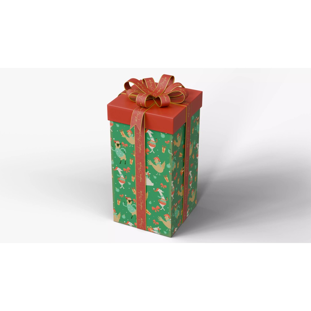 Christmas Gift Box 3D Model – Low Poly Collection for Rendering - View 20