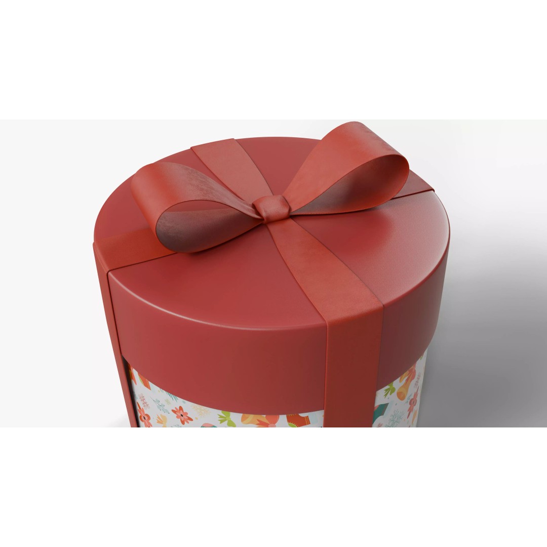 Christmas Gift Box 3D Model – Low Poly Collection for Rendering - View 9