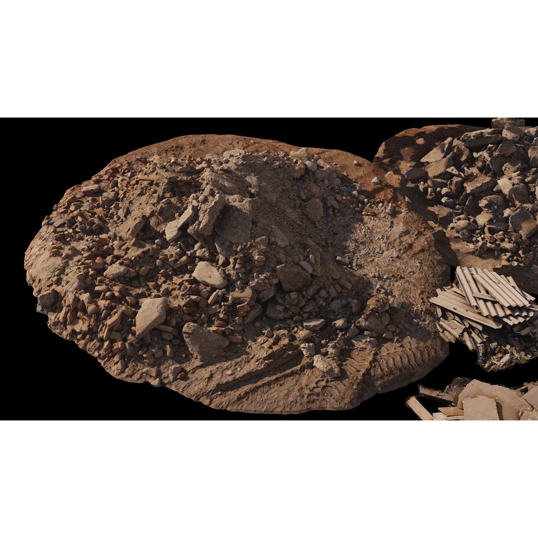 Household and Construction Waste 3D Model – 8K Scanned PBR Asset, FBX - View 12