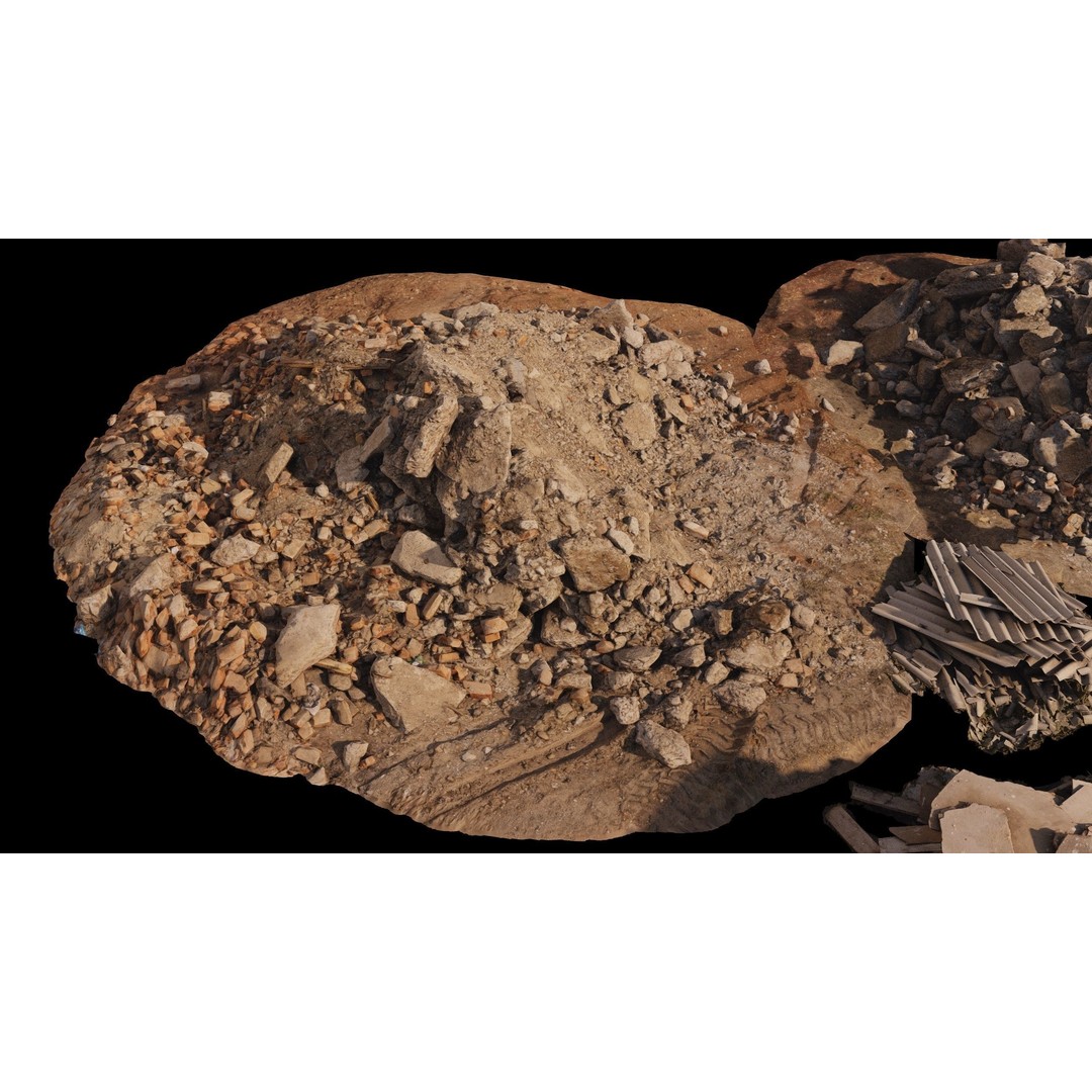 Household and Construction Waste 3D Model – 8K Scanned PBR Asset, FBX - View 13