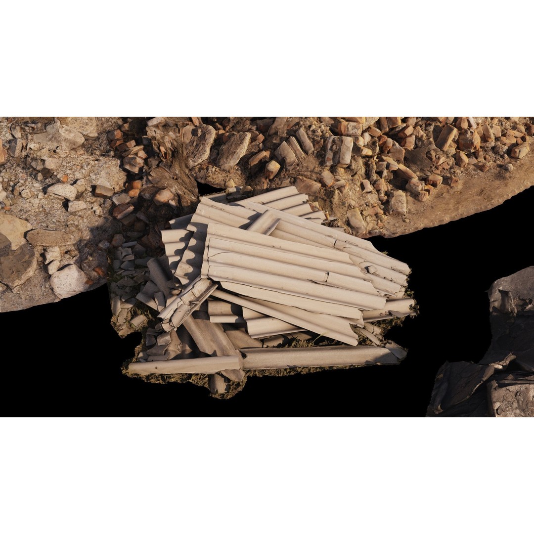 Household and Construction Waste 3D Model – 8K Scanned PBR Asset, FBX - View 17