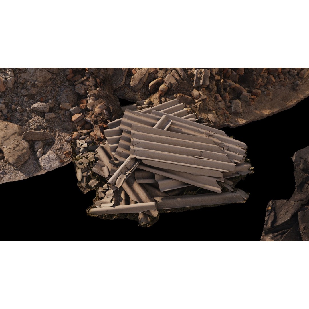 Household and Construction Waste 3D Model – 8K Scanned PBR Asset, FBX - View 18