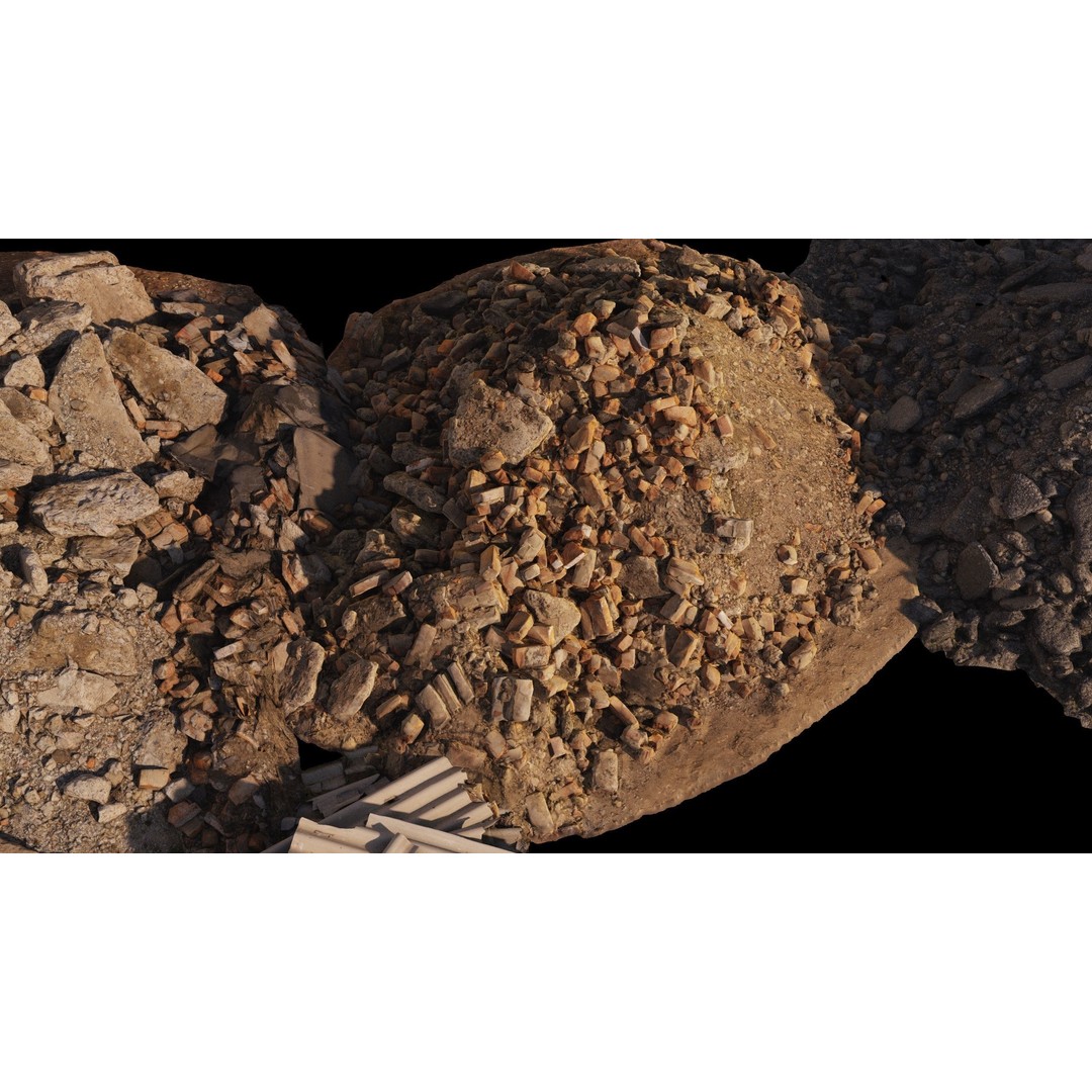 Household and Construction Waste 3D Model – 8K Scanned PBR Asset, FBX - View 19