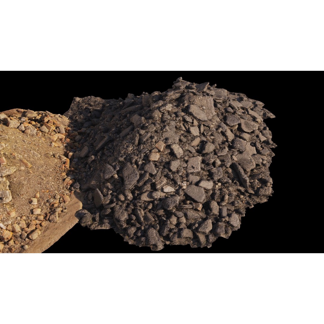 Household and Construction Waste 3D Model – 8K Scanned PBR Asset, FBX - View 21