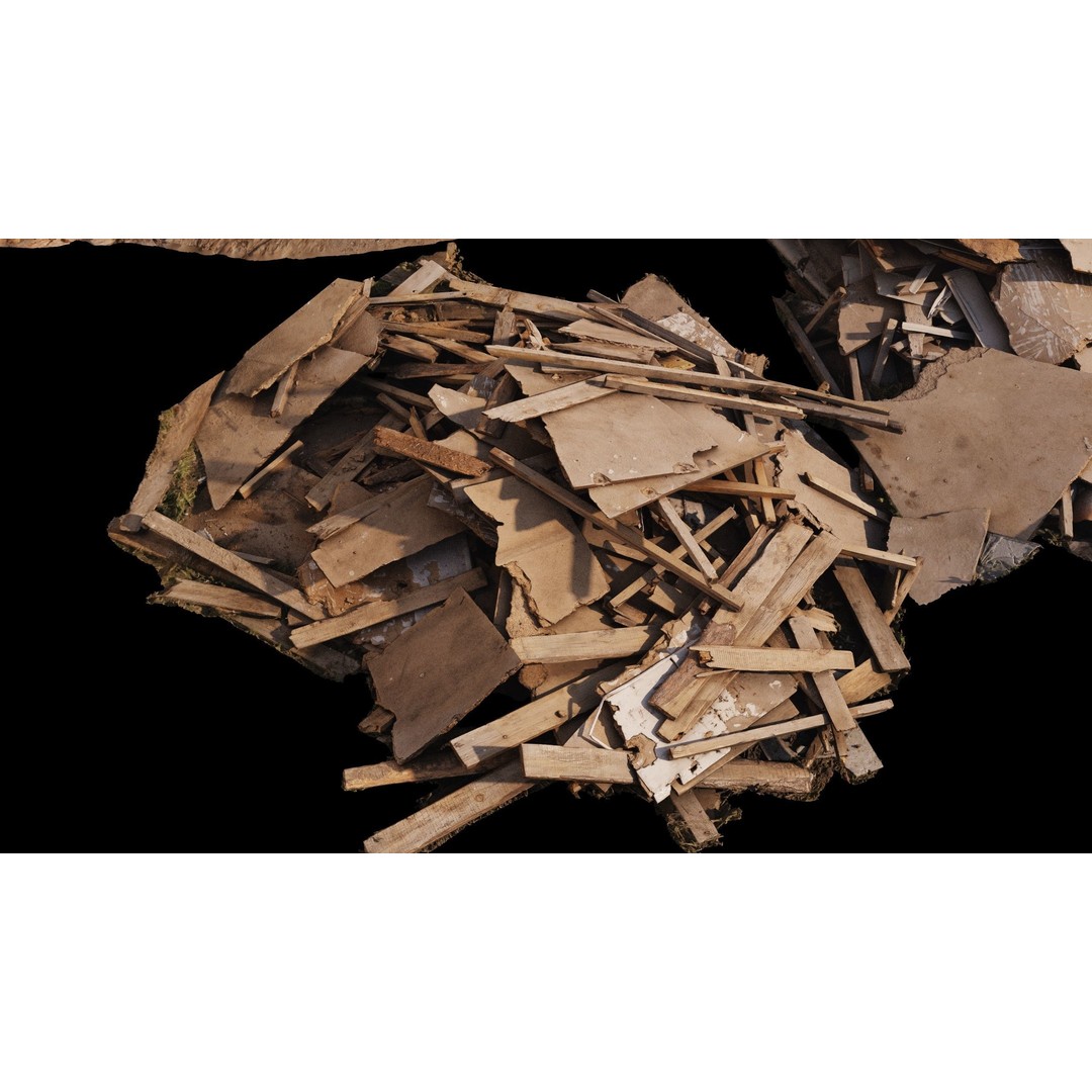 Household and Construction Waste 3D Model – 8K Scanned PBR Asset, FBX - View 23