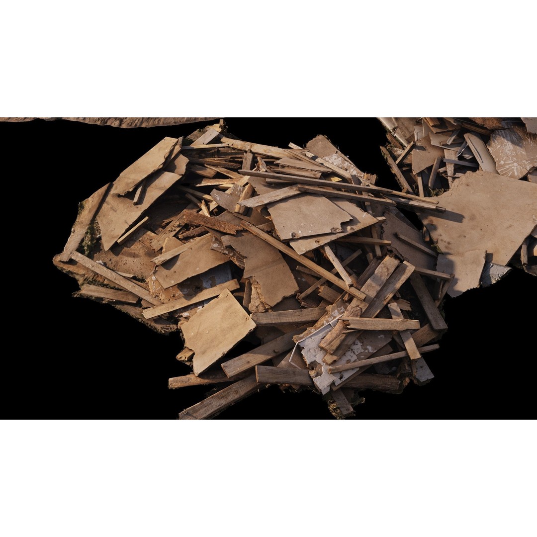 Household and Construction Waste 3D Model – 8K Scanned PBR Asset, FBX - View 24