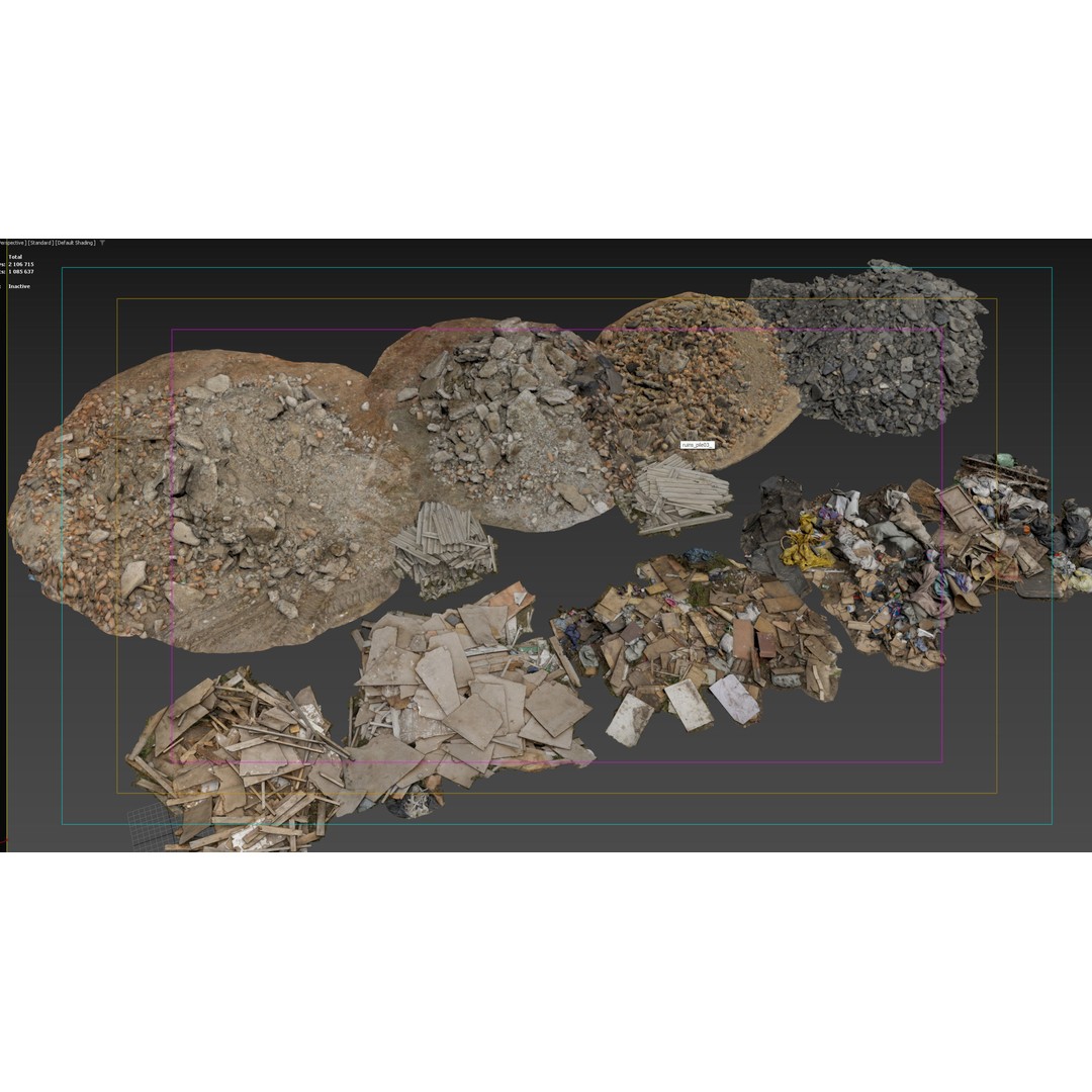 Household and Construction Waste 3D Model – 8K Scanned PBR Asset, FBX - View 26