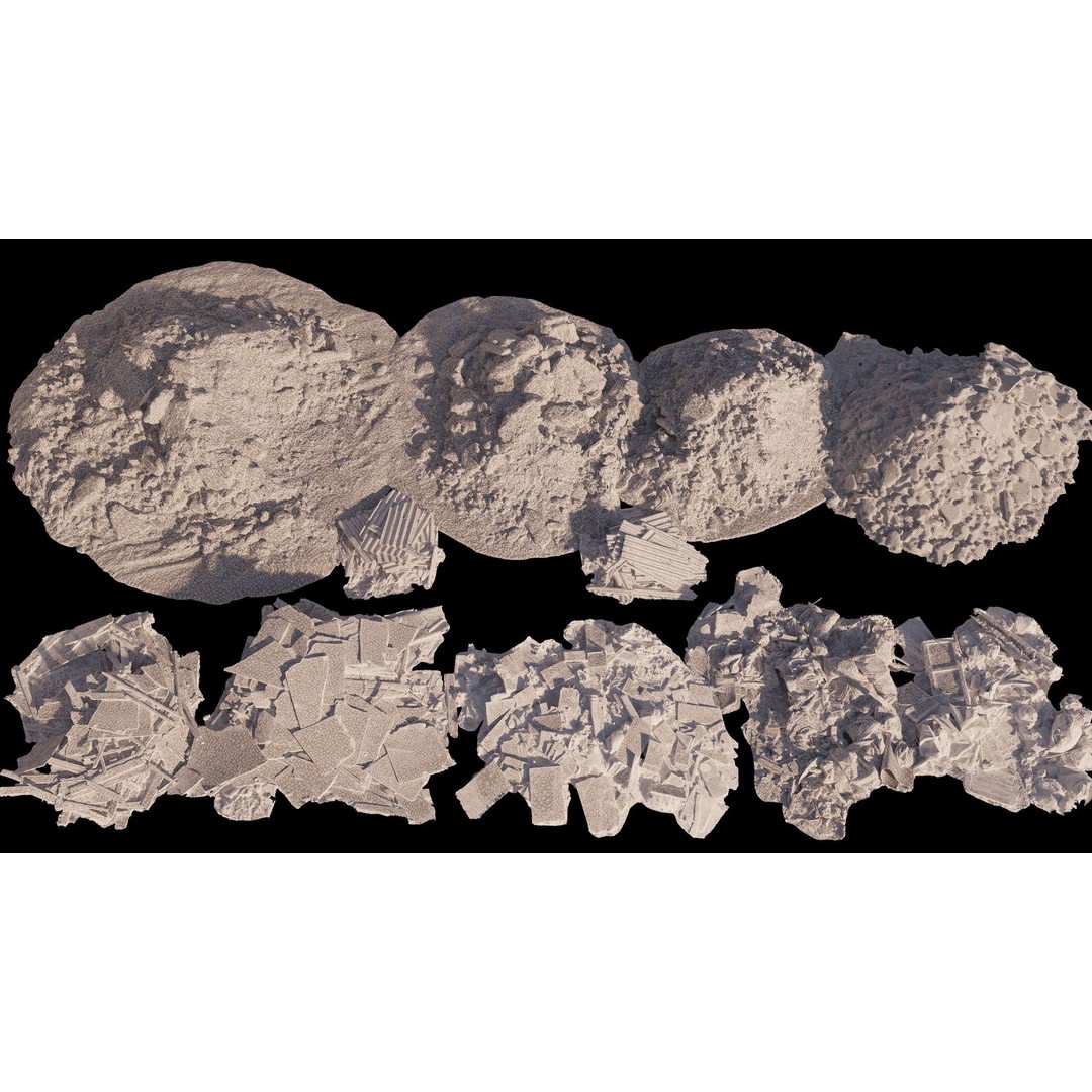 Household and Construction Waste 3D Model – 8K Scanned PBR Asset, FBX - View 28