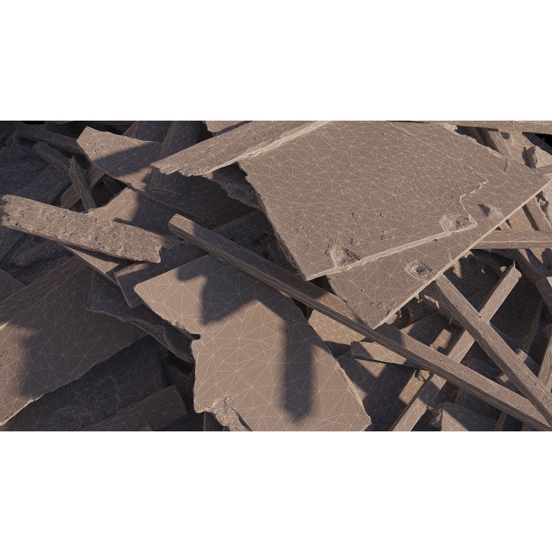 Household and Construction Waste 3D Model – 8K Scanned PBR Asset, FBX - View 30