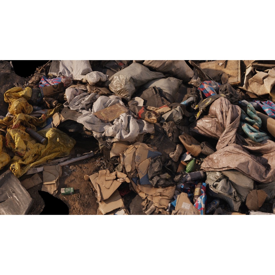 Household and Construction Waste 3D Model – 8K Scanned PBR Asset, FBX - View 8