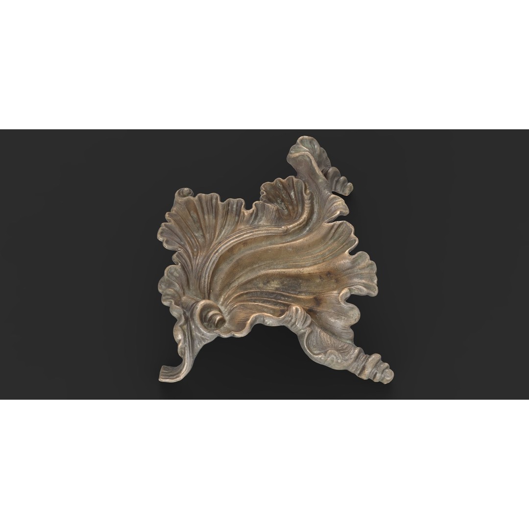 Bronze Ashtray 3D Model – Low Poly Game Ready Asset, FBX - View 5