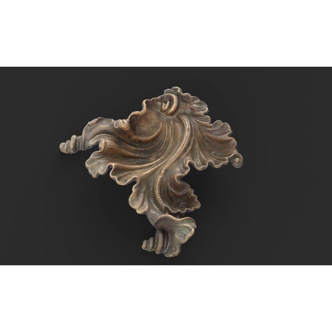 Bronze Ashtray 3D Model – Low Poly Game Ready Asset, FBX - View 6