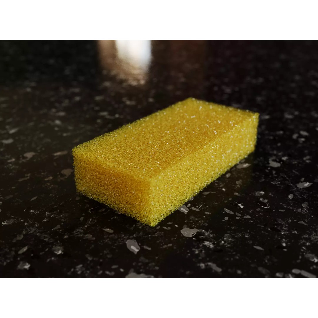 Sponge Washcloth 3D Model – High Poly Cleaning Asset, FBX, OBJ - View 3