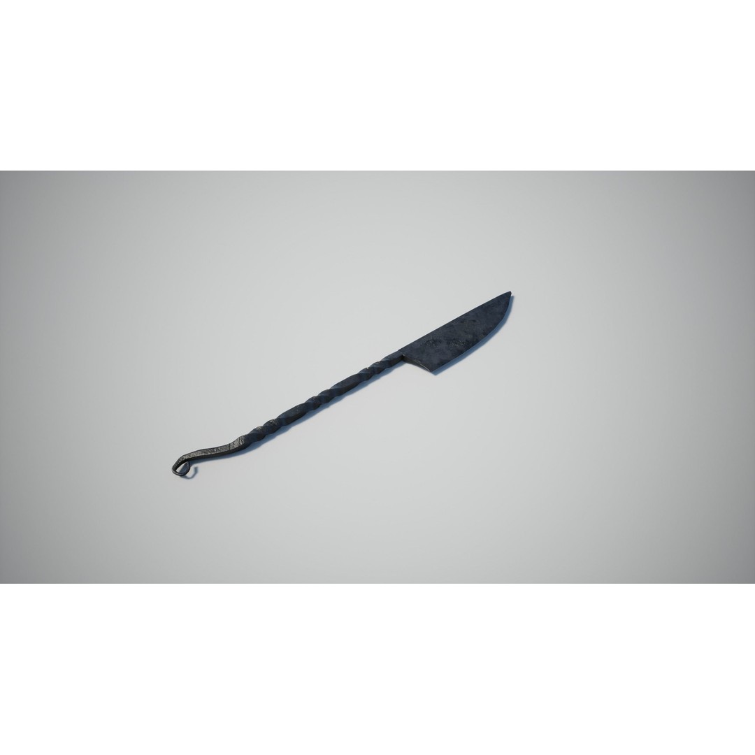 Medieval Cutlery 3D Model – Low Poly Game-Ready Asset, PBR Textures - View 6