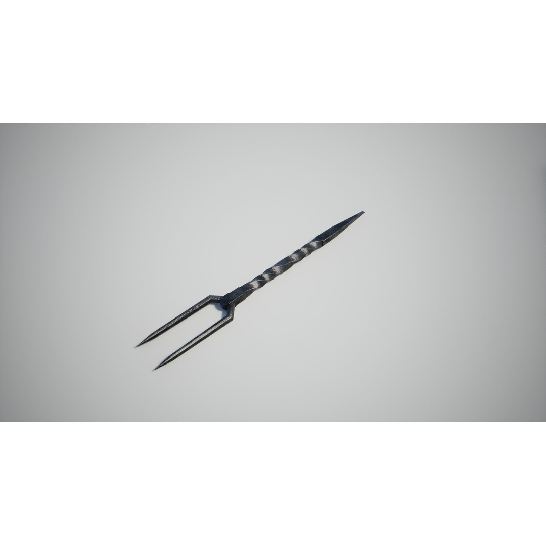 Medieval Cutlery 3D Model – Low Poly Game-Ready Asset, PBR Textures - View 8