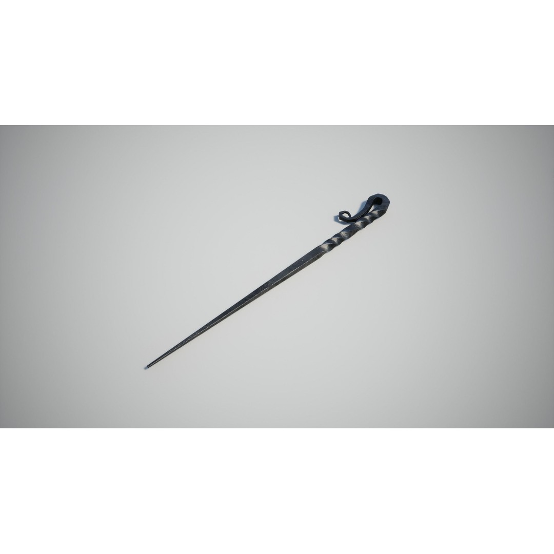 Medieval Cutlery 3D Model – Low Poly Game-Ready Asset, PBR Textures - View 9
