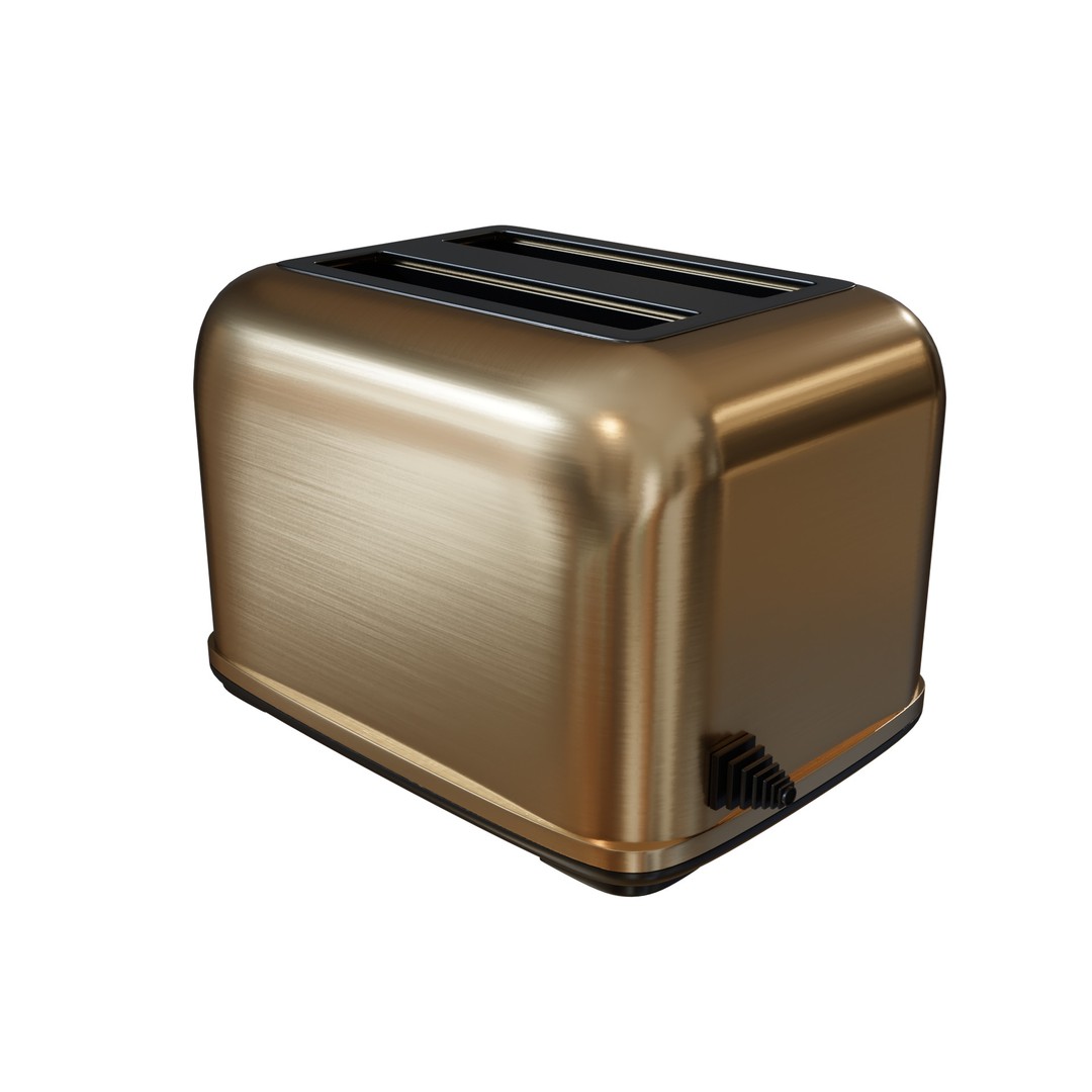 Toaster 3D Model – High-End Kitchenware with PBR Textures, FBX - View 4