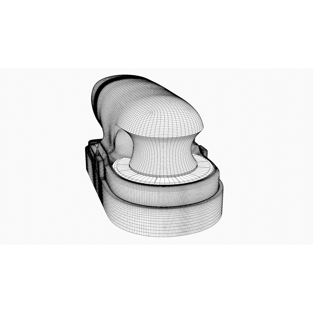 Electric Sander 3D Model – Realistic Low Poly Tool, FBX - View 21